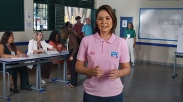 A ex-primeira dama Michelle Bolsonaro em vídeo do PL Mulher - PL Mulher/Divulgação