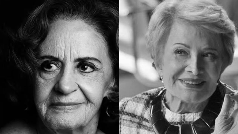 As atrizes Laura Cardoso e Glória Menezes faleceram na última terça-feira, 18 de agosto - Montagem/Divulgação MinC