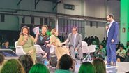 Os participantes do painel: Luiza Trajano, Tarciana Medeiros, Marcia Lopes, Luiz Marinho e Paulo Pereira - Felipe Cavalheiro/Viva