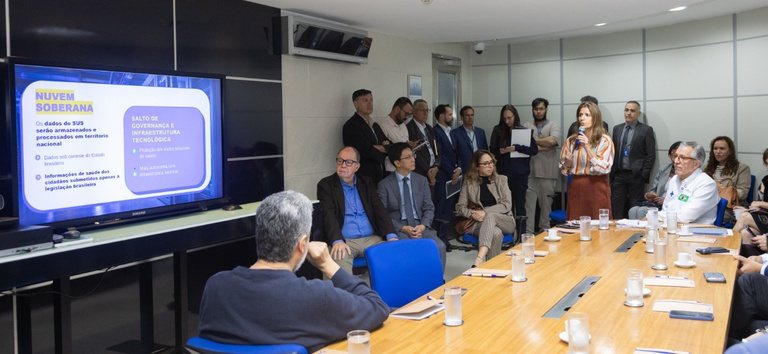 Anúncio da transição de dados para a Nuvem Soberana do SUS - Lídia Rosetti/Ministério da Saúde