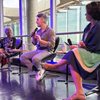 Mary del Priore, Lenny Blue de Oliveira, Milton Crenitte e Andrea  Tenuta no painel sobre envelhecimento - Ana Mello/VIVA
