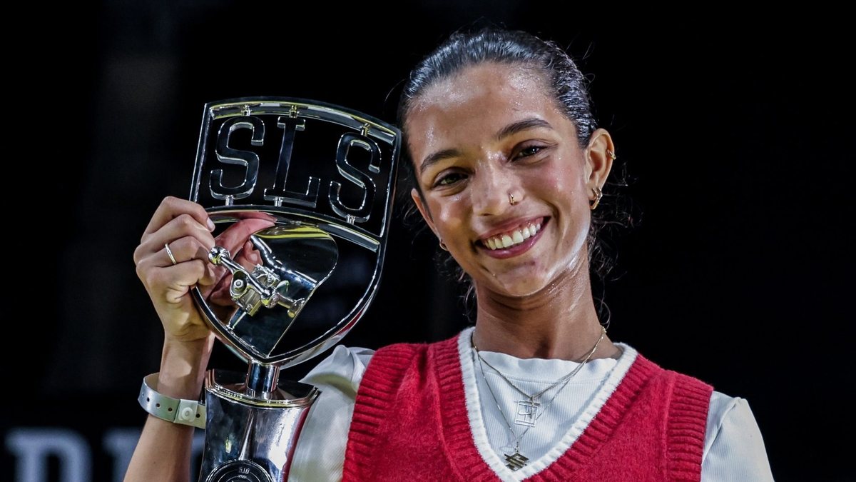 Rayssa ficou com o título com o somatório de 20.9 pontos - Divulgação/SLS