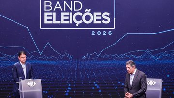 Debate na Rede Bandeirantes reúne os candidatos ao governo de São Paulo Tarcísio de Freitas (Republicanos) e Fernando Haddad (PT) - Estadão Conteúdo