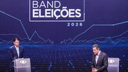 Debate na Rede Bandeirantes reúne os candidatos ao governo de São Paulo Tarcísio de Freitas (Republicanos) e Fernando Haddad (PT) - Estadão Conteúdo