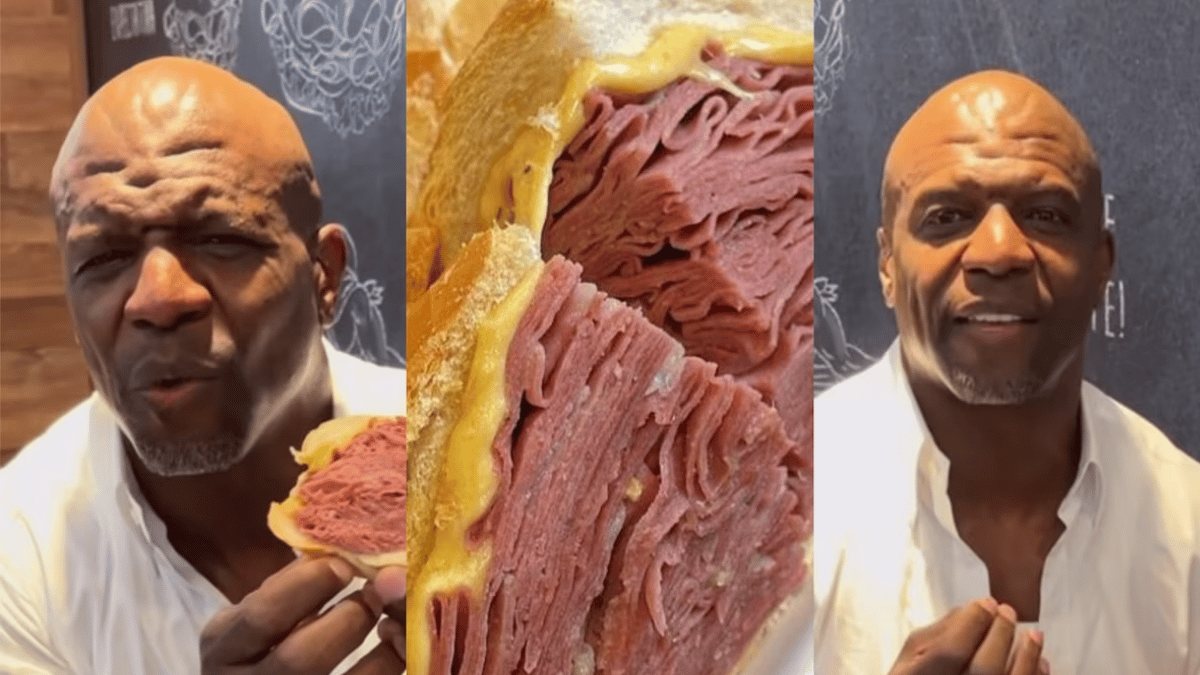 O ator Terry Crews não perdeu a oportunidade de se entregar à gastronomia de São Paulo - Reprodução/Instagram