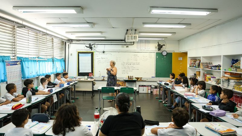 O índice máximo foi registrado apenas nos anos iniciais do ensino fundamental, com alunos do 1º ao 5º ano - Tomaz Silva/Agência Brasil