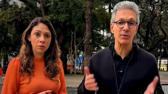 Vereadora Indiara Barbosa (Novo) e candidato à Presidência da República, Romeu Zema - Reprodução/Instagram @romeuzemaoficial