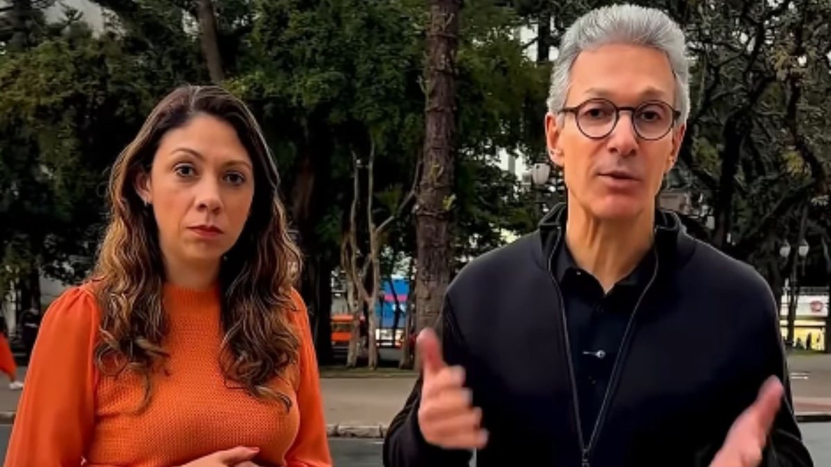 Vereadora Indiara Barbosa (Novo) e candidato à Presidência da República, Romeu Zema - Reprodução/Instagram @romeuzemaoficial