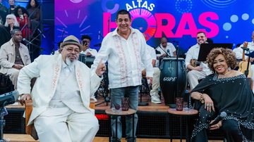 Jorge Aragão, Zeca Pagodinho e Alcione celebram a história do samba no 'Altas Horas' - Miguel Salvatore/Globo