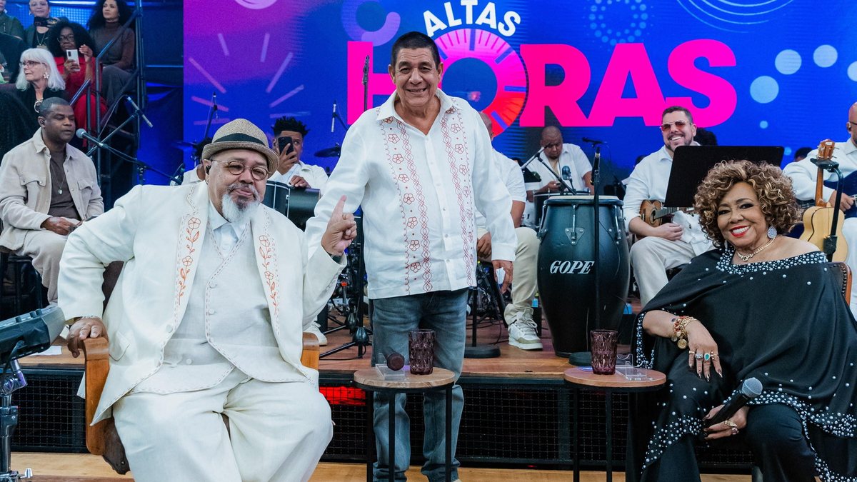Jorge Aragão, Zeca Pagodinho e Alcione celebram a história do samba no 'Altas Horas' - Miguel Salvatore/Globo
