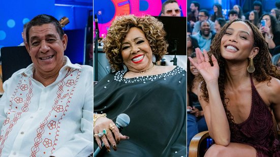 Zeca Pagodinho, Alcione e Taís Araújo participam do 'Altas Horas' deste sábado - Miguel Salvatore/Globo