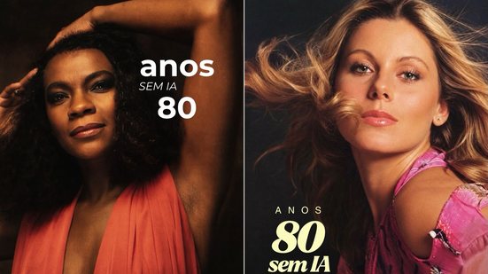 Zezé Motta e Vera Fischer entram na trend de resgatar os anos 80 com registros reais - Reprodução/Instagram @zezemotta e @verafischer
