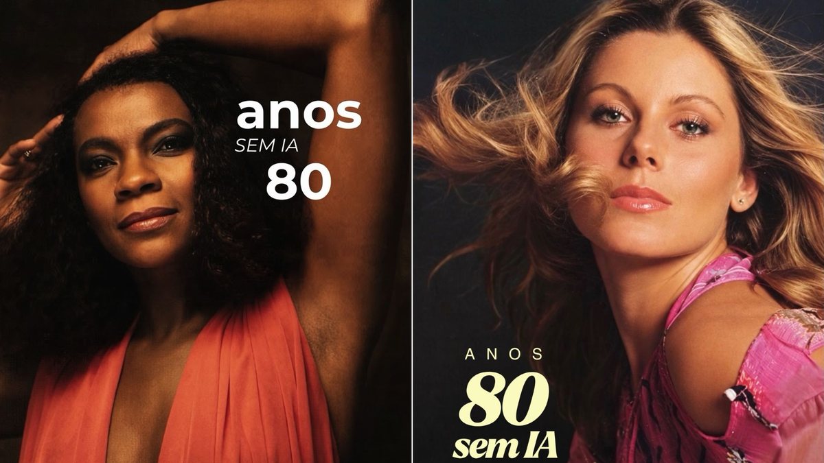 Zezé Motta e Vera Fischer entram na trend de resgatar os anos 80 com registros reais - Reprodução/Instagram @zezemotta e @verafischer