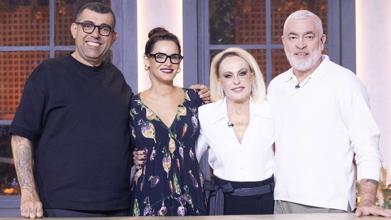 Jefferson Rueda, Renata Vanzetto, Ana Maria Braga e Alex Atala na 1ª temporada de Chef de Alto Nível - Divulgação/Globo