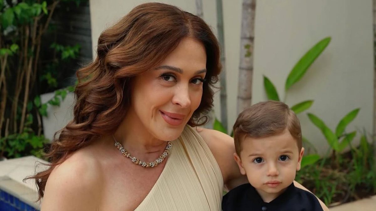 Claudia Raia relembra gravidez de Luca aos 55 anos e rebate "polêmica" sobre possível fertilização in vitro - Reprodução/Instagram @claudiaraia