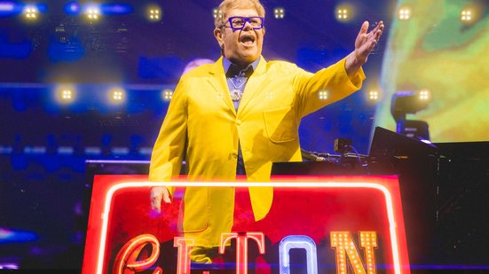 Elton John fez pausa na aposentadoria para se apresentar no Rock in Rio - Divulgação/Diego Padilha