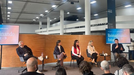 Debate “O trabalho depois da linha reta”, com Ricardo Voltolini (ABRH), Renata Fabrini (Plongê), Juliana Ramalho (Talento Sênior), Maria José Tonelli (FGV) e Rodrigo Goulart (SMDET) - Alexandre Barreto/VIVA