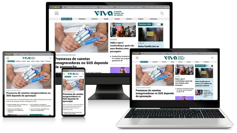 O VIVA é acessado em todo tipo de dispositivo e possui interface pensada para cada leitor - Divulgação/Portal VIVA