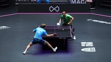 Hugo Calderano perde para o sueco Truls Möregårdh por 4 a 1 - Foto: Instagram/@WorldTableTennis