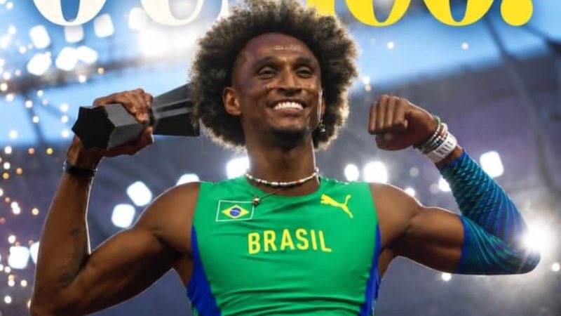Atleta conquistou a medalha em disputa que não é sua especialidade - Reprodução/Instagram/@atletismo.brasil