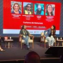 Camilla, Raimondo, Ana Cristina e Del Vigna debateram ecoturismo em evento em SP - Alessandra Taraborelli/VIVA