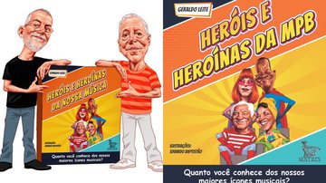 Projeto “Heróis e Heroínas da MPB” aproxima leitores de diferentes gerações da história da música brasileira - Reprodução/@geleite e Matrix Editora