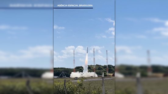 O foguete transporta a Plataforma Suborbital de Microgravidade Recuperável (PSM-R) - Reprodução/Instagram/@agenciaespacialbrasileira