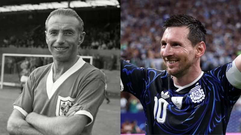 Stanley Matthews e Lionel Messi são os mais velhos a serem premiados com a Bola de Ouro - Reprodução / Museu da FIFA e FIFA