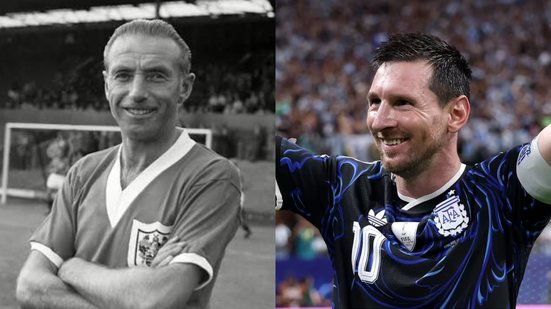 Stanley Matthews e Lionel Messi são os mais velhos a serem premiados com a Bola de Ouro - Reprodução / Museu da FIFA e FIFA