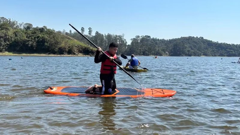Parte náutica da Virada Esportiva terá passeios de lancha, banana boat e oficinas de stand-up paddle - Prefeitura de São Paulo/Divulgação