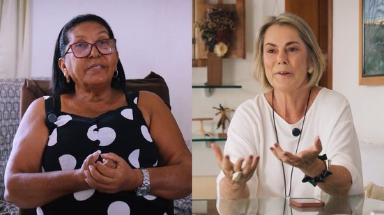Helenita Chagas e Faura Rocha vivem em Ilhéus (BA) e, mesmo aposentadas, continuam trabalhando, embora vivam realidades distintas - Nínive Leão/VIVA