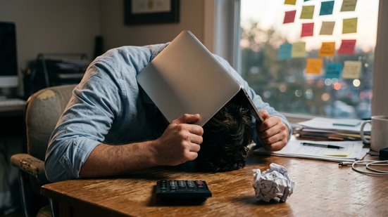 Segundo a pesquisa, 59% dos profissionais no Brasil avaliam seu nível de burnout entre 6 e 10 - Adobe Stock