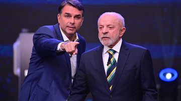 Lula (PT) e Flávio Bolsonaro (PL) participam do último debate na televisão antes da votação - Eduardo Carmim - Agência O Dia - Estadão Conteúdo