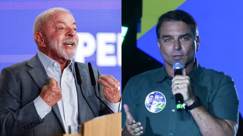 Lula (PT) e Flávio Bolsonaro (PL) disputam o segundo turno das Eleições 2026 - Wilton Junior/Estadão Conteúdo e Julia Martins/Raspress/Estadão Conteúdo