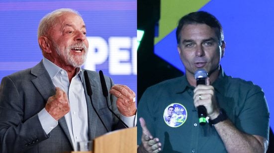 Lula (PT) e Flávio Bolsonaro (PL) disputam o segundo turno das Eleições 2026 - Wilton Junior/Estadão Conteúdo e Julia Martins/Raspress/Estadão Conteúdo