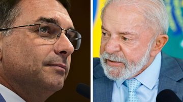 Rejeição é de 48% para Flávio e 50% para Lula - Andressa Anholete/Agência Senado e Ricardo Stuckert/PR