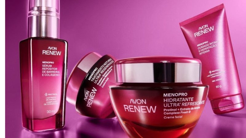 Com esse lançamento, a empresa passa a atuar no cuidado específico com a pele durante a menopausa - Divulgação/Avon