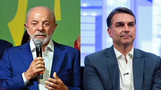 Lula (PT) e Flávio Bolsonaro (PL) serão entrevistados antes do debate - Roberto Sungi (Ato Press) e Peter Leone (O Fotográfico)/Estadão Conteúdo