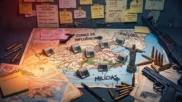 Estudo revela como foi a votação em regiões dominadas pelo crime - Ilustração gerada por I.A/VIVA