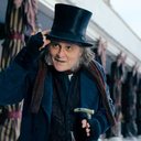Johnny Depp caracterizado como o avarento Ebenezer, no filme “Ebenezer e os Fantasmas do Natal” - Divulgação/Paramount Pictures