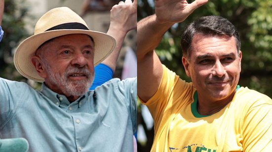 Luiz Inácio Lula da Silva (PT) e Flávio Bolsonaro (PL) se enfrentarão no segundo turno - Matheus P Machado (Modus Focus) e Felipe Rau - Estadão Conteúdo
