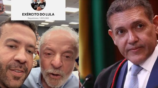Canal foi elaborado pelo deputado federal, André Janones. Nunes Marques afirma que o canal transmitia “a milhões de pessoas, sob comando único” conteúdos que o TSE já reconheceu como “inverídicos” - Reprodução/Instagram @andrejanones e Luiz Roberto TSE