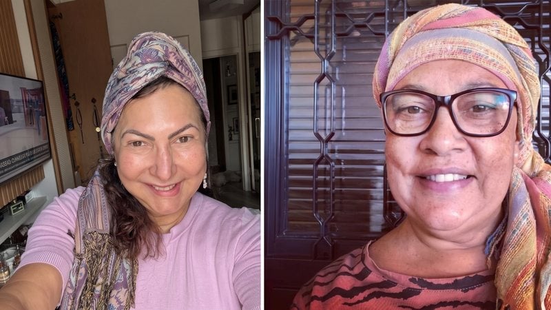 Claudia e Ana Cristina passaram por quimioterapia e contam sobre os tratamentos que buscaram - Reprodução/Acervo pessoal
