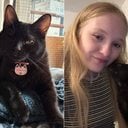 A gatinha preta Penny Lane foi adotada pela jornalista do VIVA Paula Bulka Durães - Arquivo pessoal