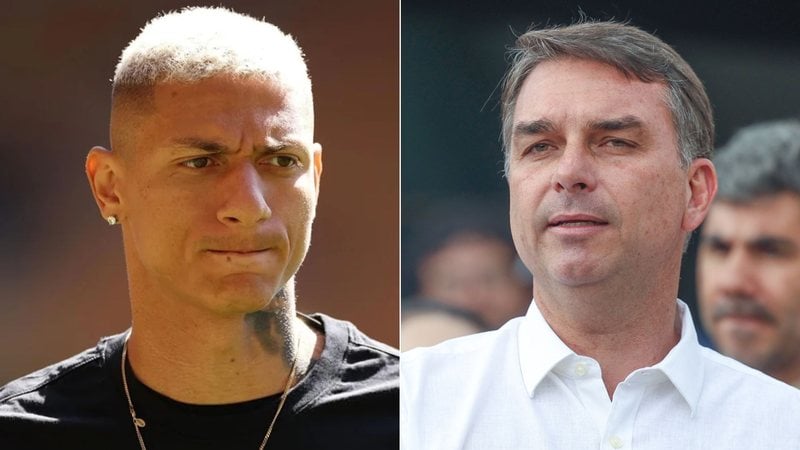 Richarlison cobra investigação da PF, enquanto Flávio Bolsonaro é citado em disputa judicial sobre a propriedade - Instagram @richarlison e Valter Campanato/Agência Brasil
