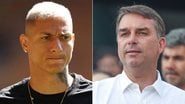 Richarlison cobra investigação da PF, enquanto Flávio Bolsonaro é citado em disputa judicial sobre a propriedade - Instagram @richarlison e Valter Campanato/Agência Brasil