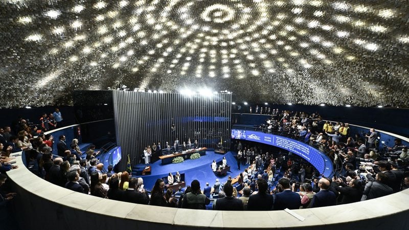 Sessão solene do Senado em que foi promulgada à PEC do fim da escala 6x1 - Saulo Cruz/Agência Senado