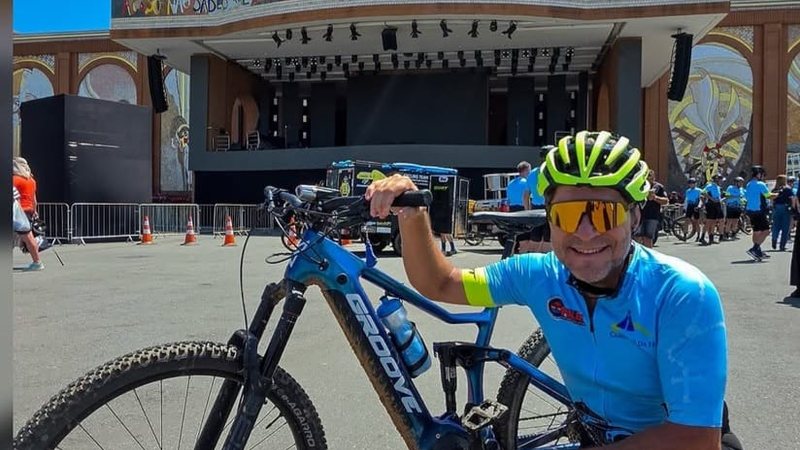 Daniel pedalou por 300 km no Caminho da Fé - Instagram/cantordaniel