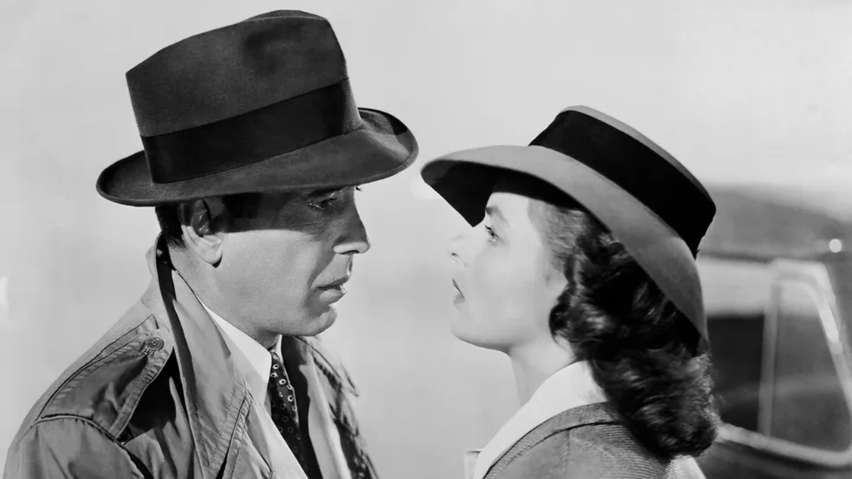 Imagem preto e branco do filme Casablanca
