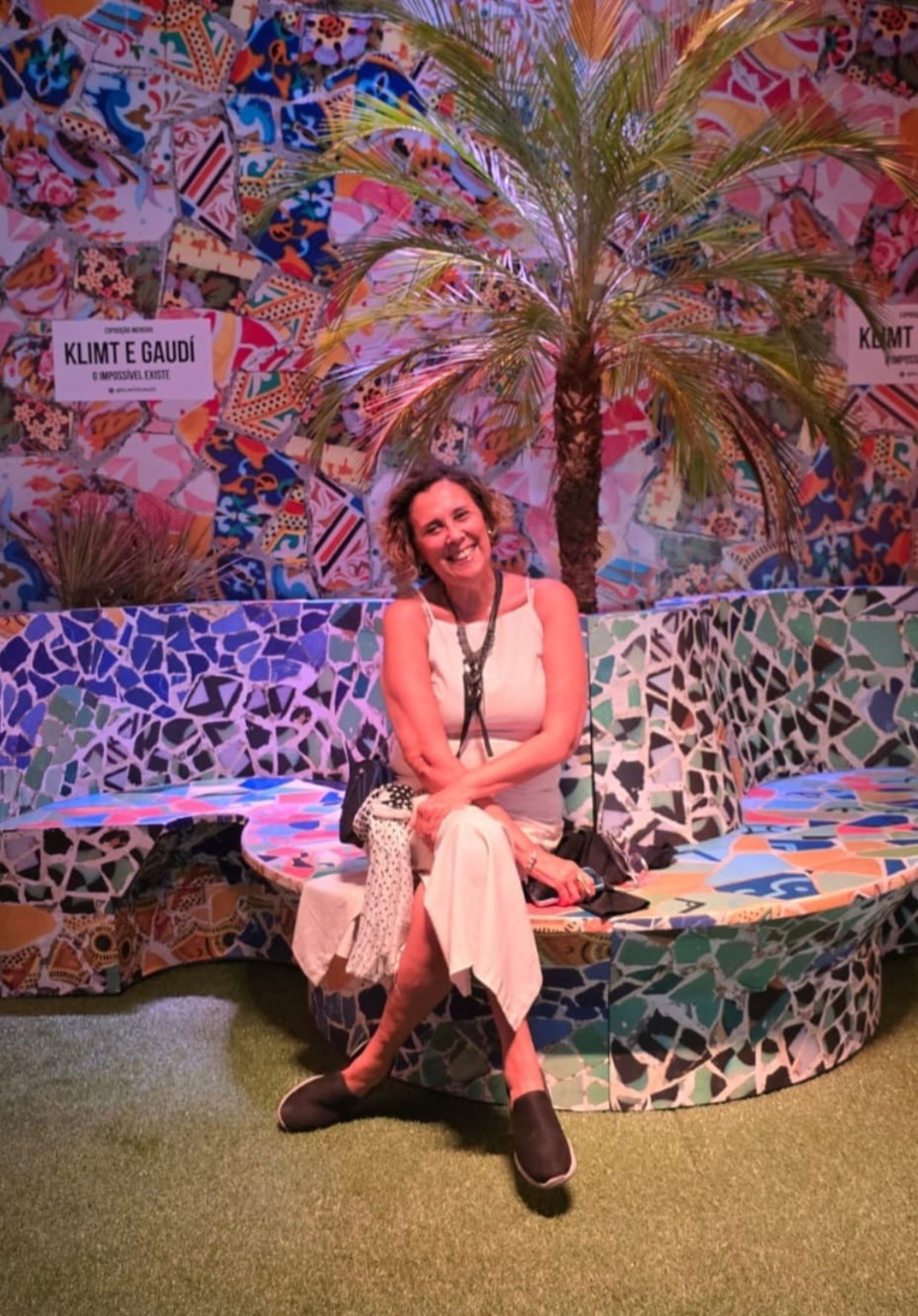 A Aromaterapeuta Conceição Silva posando para foto